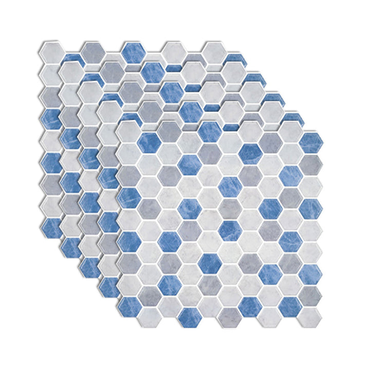 Lisslune | Square Peel and Stick PVC Tile 12" x 12" Peel and Stick Mosaic Tile 5-Pack