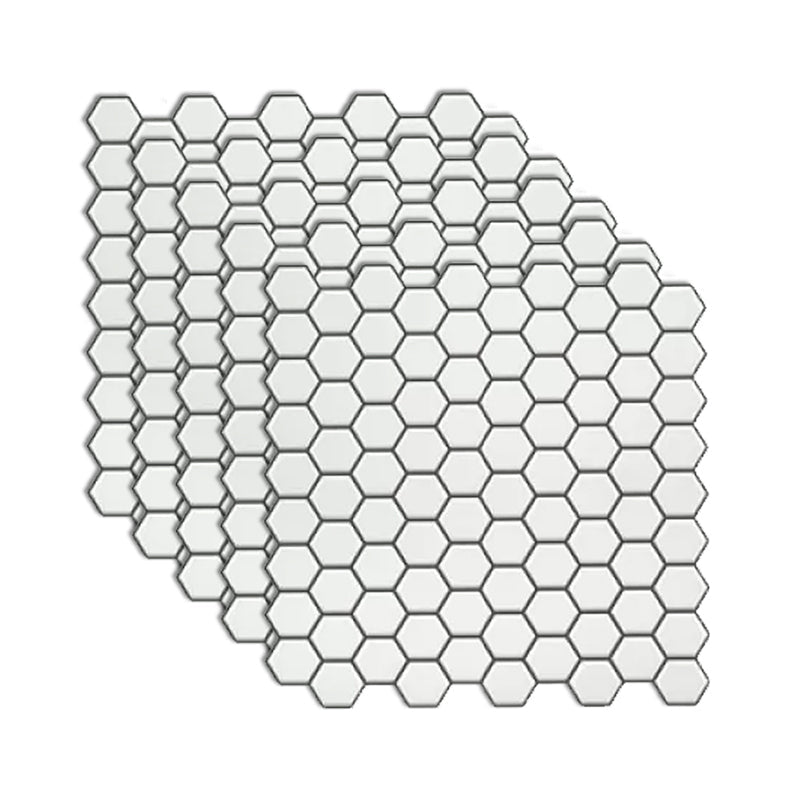 Lisslune | Square Peel and Stick PVC Tile 12" x 12" Peel and Stick Mosaic Tile 5-Pack