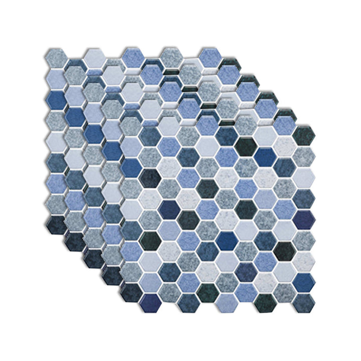 Lisslune | Square Peel and Stick PVC Tile 12" x 12" Peel and Stick Mosaic Tile 5-Pack