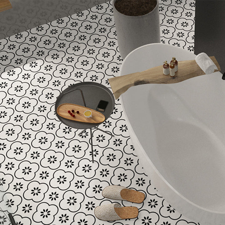 Lisslune | Modern PVC Flooring Peel and Stick Geometrically Printed Vinyl Plank Flooring
