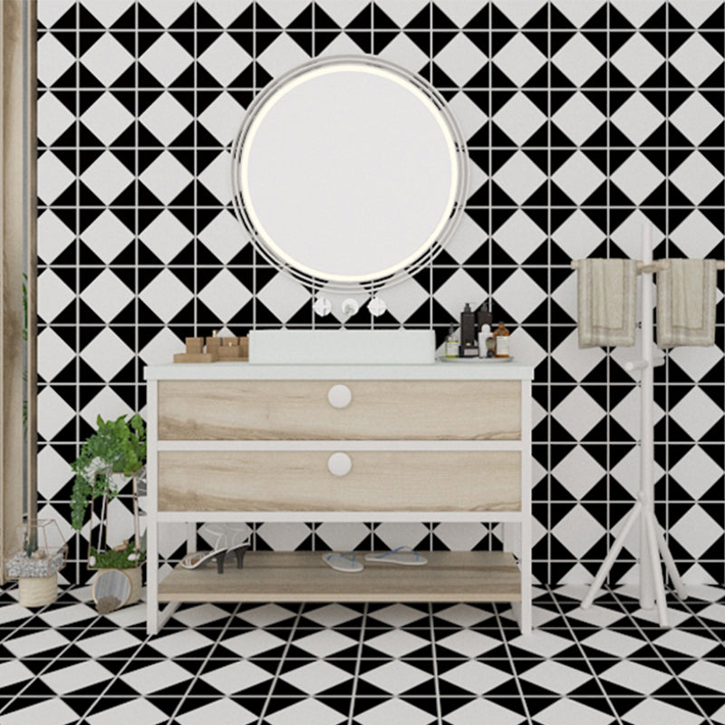 Lisslune | Modern PVC Flooring Peel and Stick Geometrically Printed Vinyl Plank Flooring