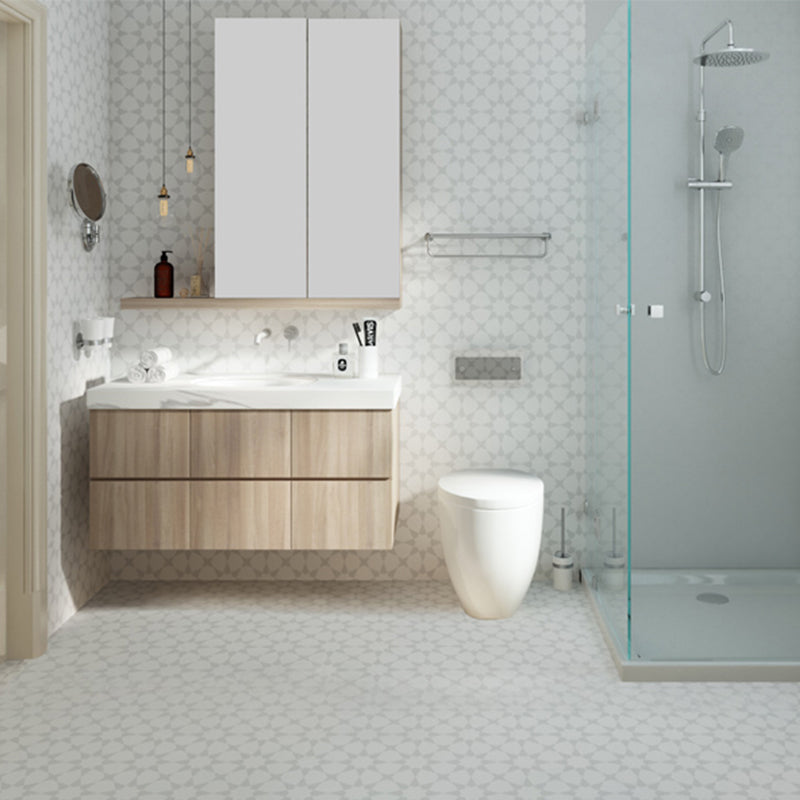 Lisslune | Modern PVC Flooring Peel and Stick Geometrically Printed Vinyl Plank Flooring