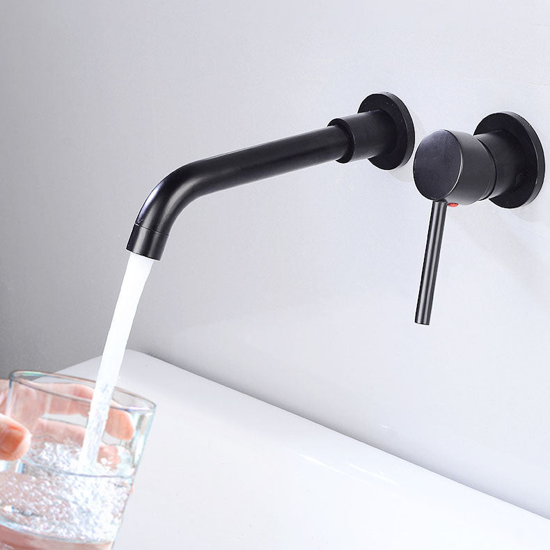 Lisslune | Wall mounted metal bathtub faucet single lever swivel bathtub tap trim