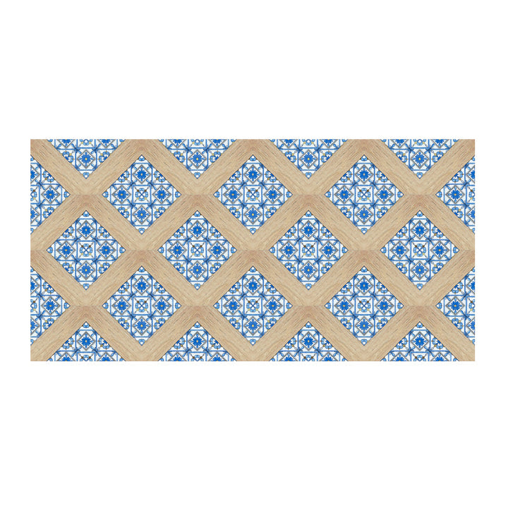 Lisslune | Fancy PVC Vinyl Floor Peel and Stick Geometrically Printed Vinyl Plank Floor