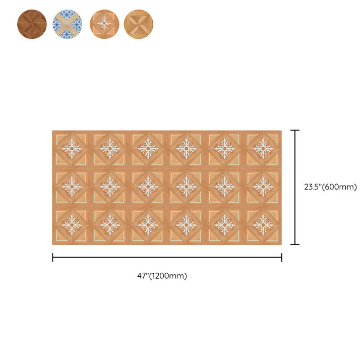 Lisslune | Fancy PVC Vinyl Floor Peel and Stick Geometrically Printed Vinyl Plank Floor