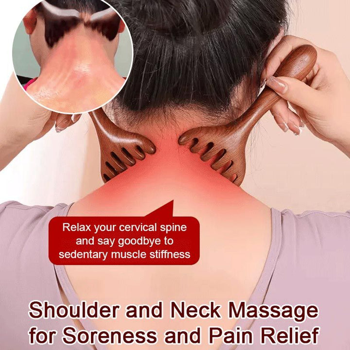 Lisslune | Meridian massage comb with six claws