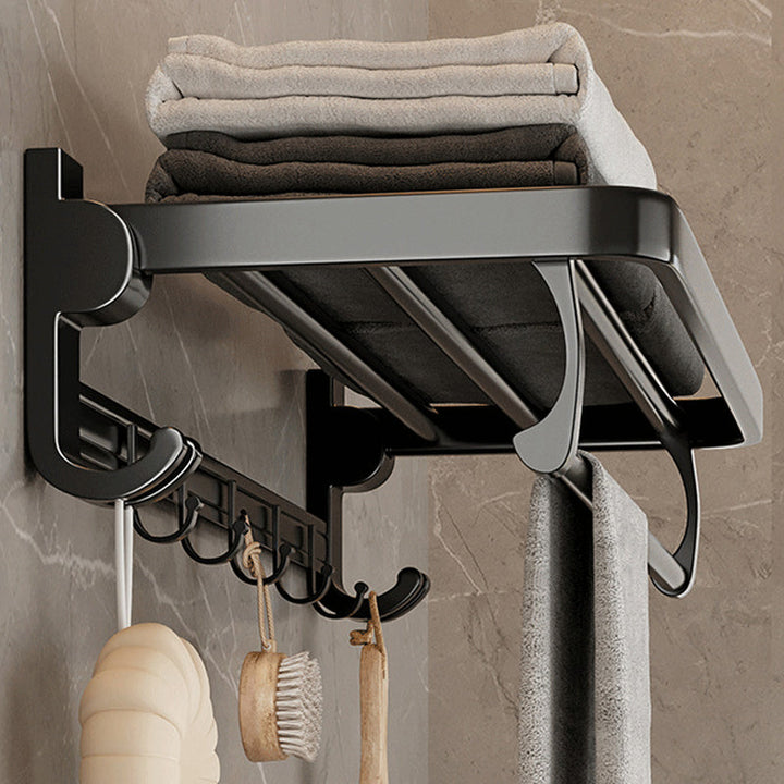 Lisslune | Traditional Aluminum Bathroom Accessories Set Black Bathroom Accessories Kit