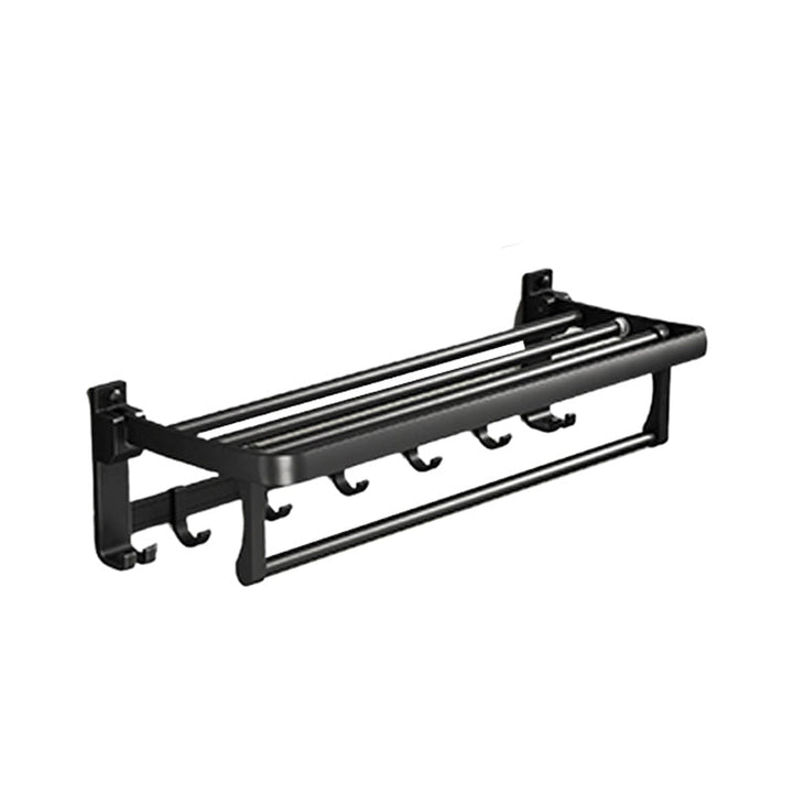 Lisslune | Traditional Aluminum Bathroom Accessories Set Black Bathroom Accessories Kit