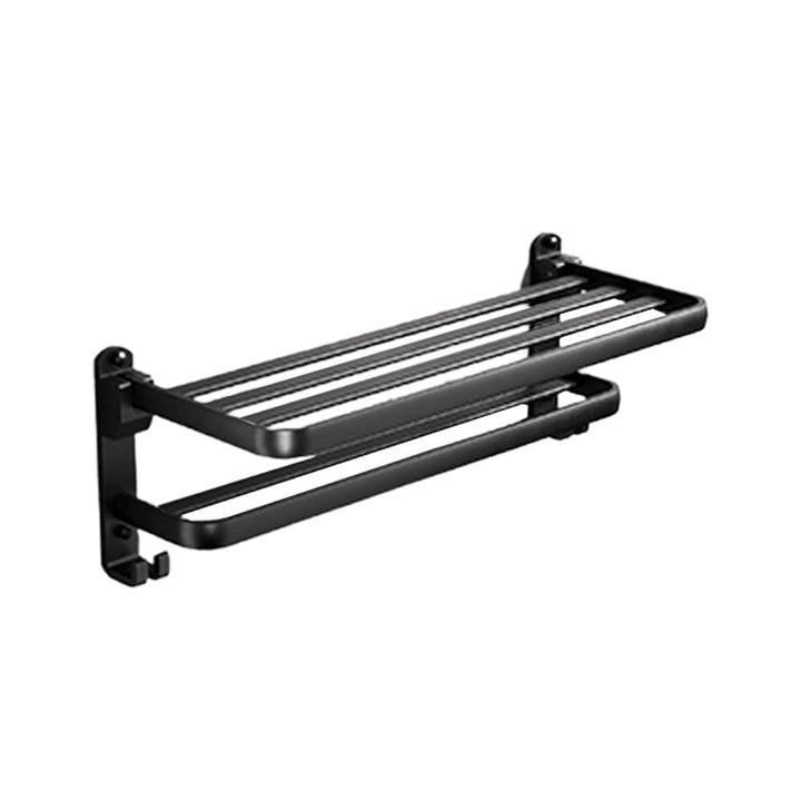Lisslune | Traditional Aluminum Bathroom Accessories Set Black Bathroom Accessories Kit