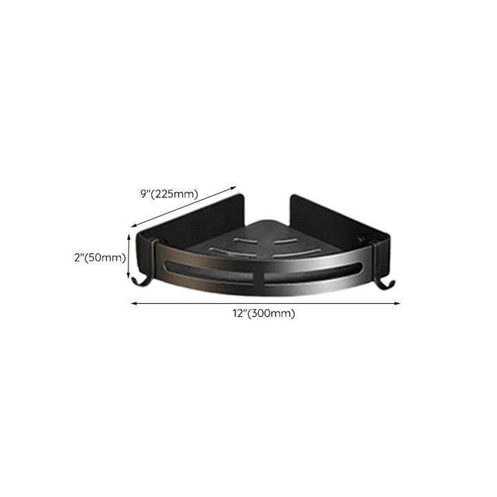 Lisslune | Traditional Aluminum Bathroom Accessories Set Black Bathroom Accessories Kit