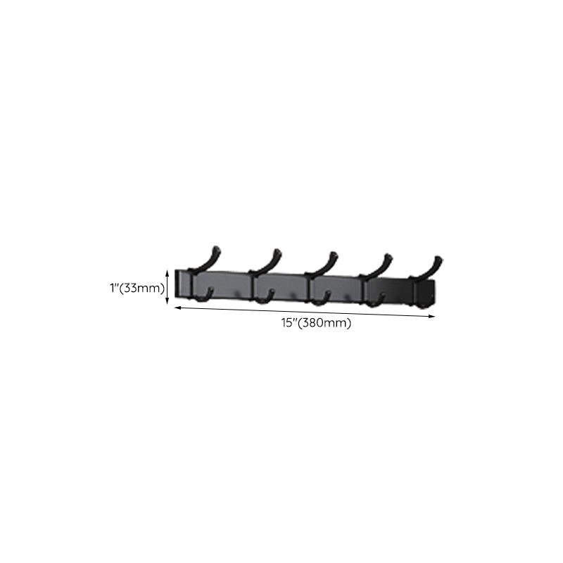 Lisslune | Traditional Aluminum Bathroom Accessories Set Black Bathroom Accessories Kit