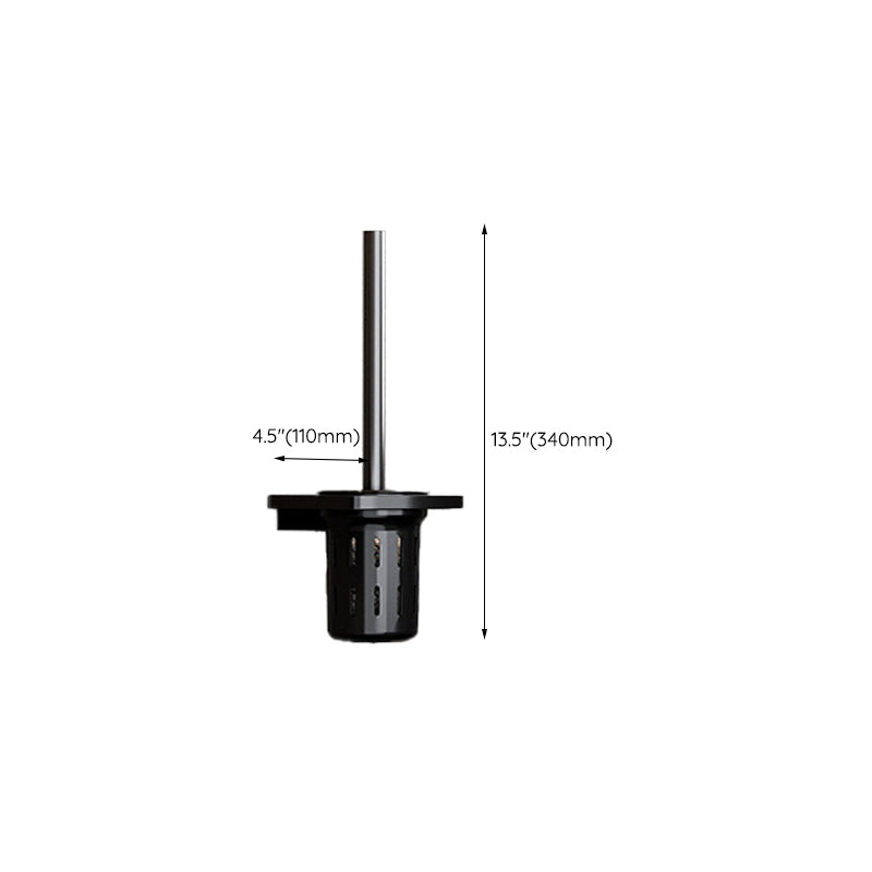 Lisslune | Traditional Aluminum Bathroom Accessories Set Black Bathroom Accessories Kit