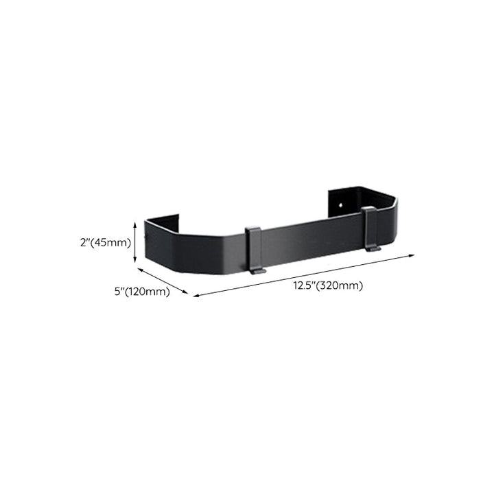 Lisslune | Traditional Aluminum Bathroom Accessories Set Black Bathroom Accessories Kit