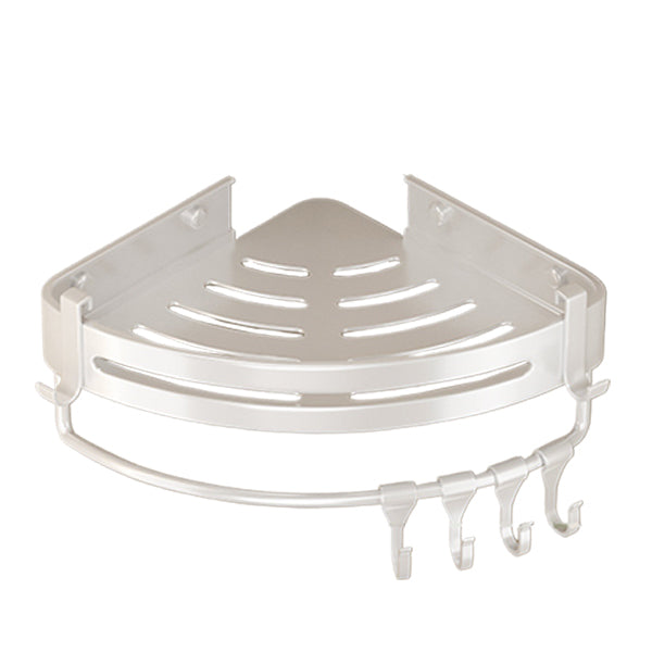 Lisslune | Modern white finish bathroom shelf rectangular & triangle bathroom hardware set