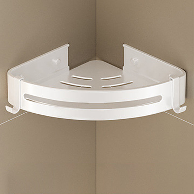 Lisslune | Modern white finish bathroom shelf rectangular & triangle bathroom hardware set