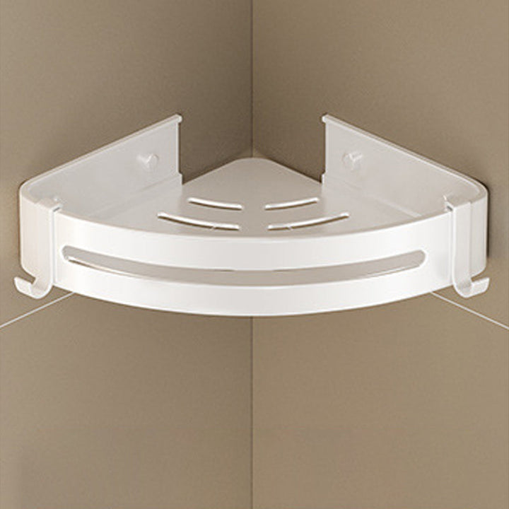 Lisslune | Modern white finish bathroom shelf rectangular & triangle bathroom hardware set