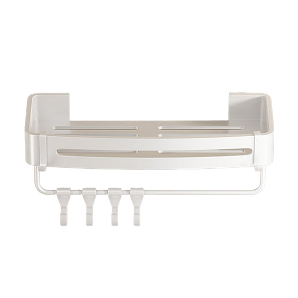 Lisslune | Modern white finish bathroom shelf rectangular & triangle bathroom hardware set