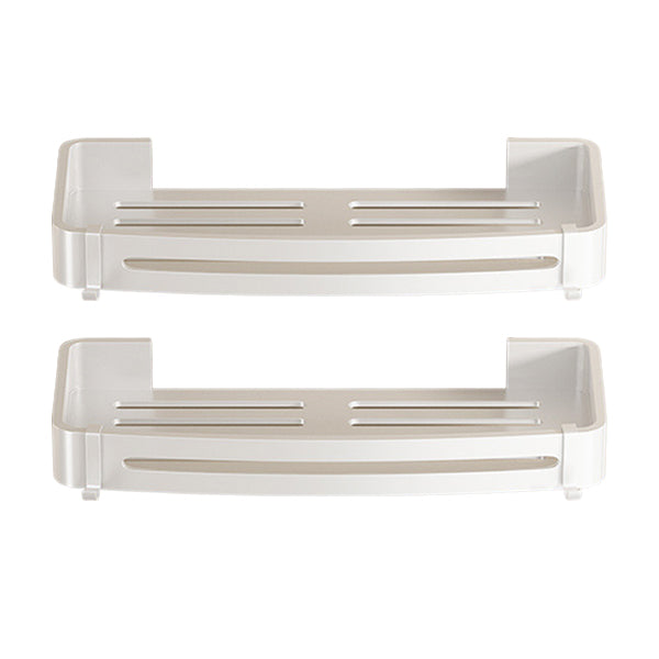 Lisslune | Modern white finish bathroom shelf rectangular & triangle bathroom hardware set