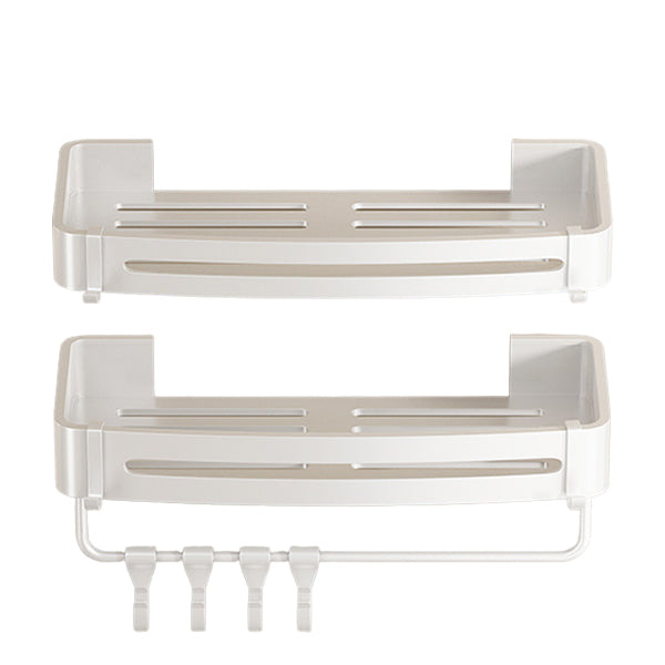 Lisslune | Modern white finish bathroom shelf rectangular & triangle bathroom hardware set