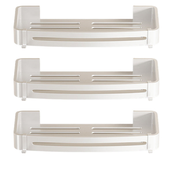 Lisslune | Modern white finish bathroom shelf rectangular & triangle bathroom hardware set