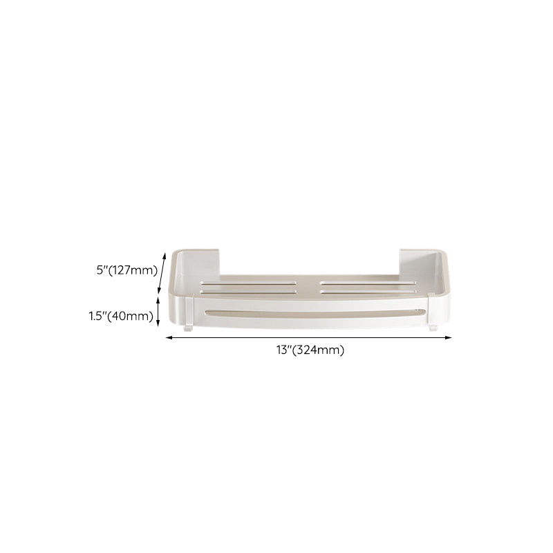 Lisslune | Modern white finish bathroom shelf rectangular & triangle bathroom hardware set