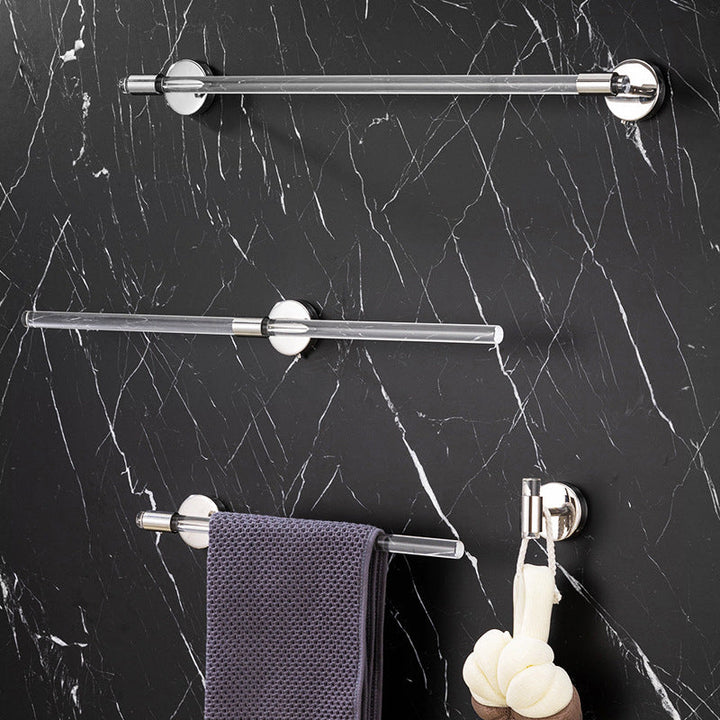 Lisslune | Modern Bathroom Accessory Set Towel Bar Silver/Gold/Black Bathroom Accessories