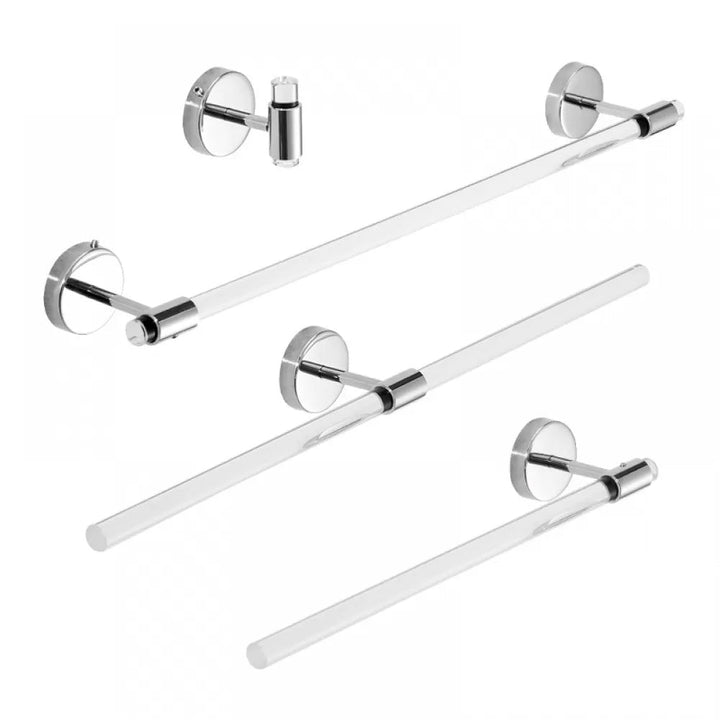 Lisslune | Modern Bathroom Accessory Set Towel Bar Silver/Gold/Black Bathroom Accessories