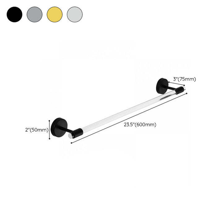 Lisslune | Modern Bathroom Accessory Set Towel Bar Silver/Gold/Black Bathroom Accessories