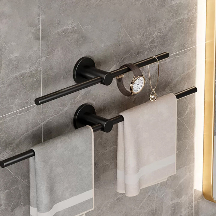 Lisslune | 2-piece modern bathroom accessory set towel bar made of stainless steel