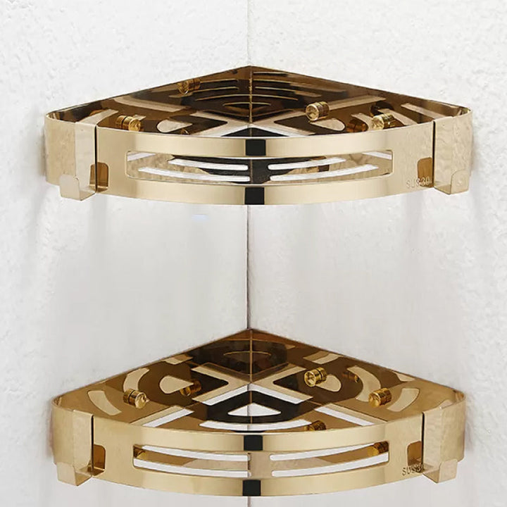 Lisslune | Traditional Bathroom Faucets Gold Bath Shelf Bathroom Accessory Set