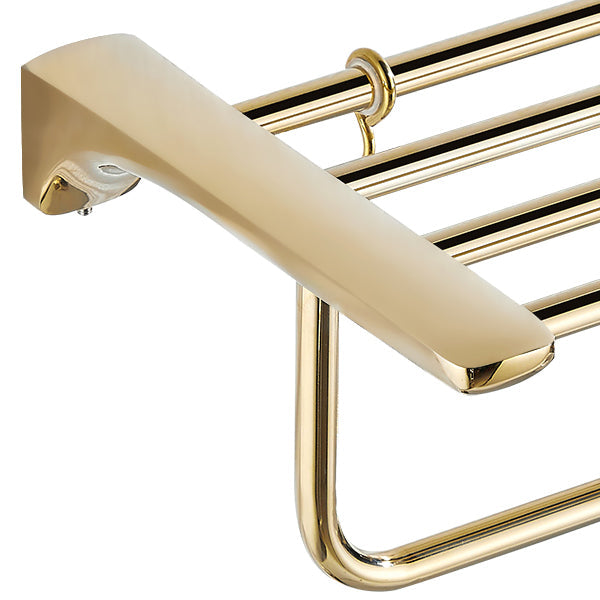 Lisslune | Traditional Bathroom Faucets Gold Bath Shelf Bathroom Accessory Set