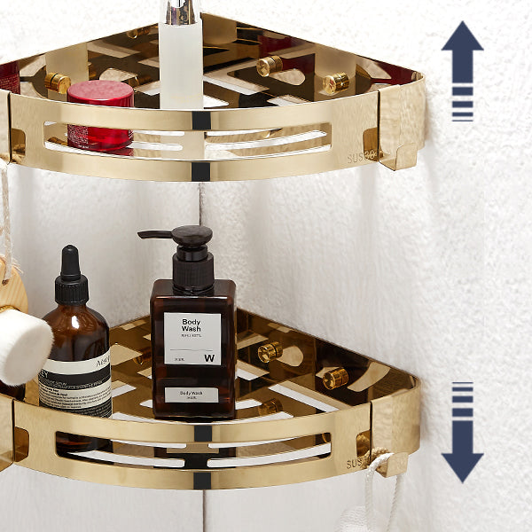Lisslune | Traditional Bathroom Faucets Gold Bath Shelf Bathroom Accessory Set