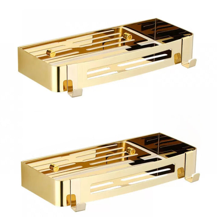 Lisslune | Traditional Bathroom Faucets Gold Bath Shelf Bathroom Accessory Set