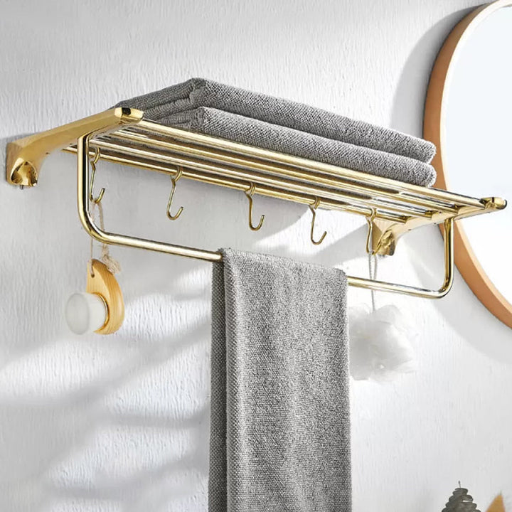 Lisslune | Traditional Bathroom Faucets Gold Bath Shelf Bathroom Accessory Set