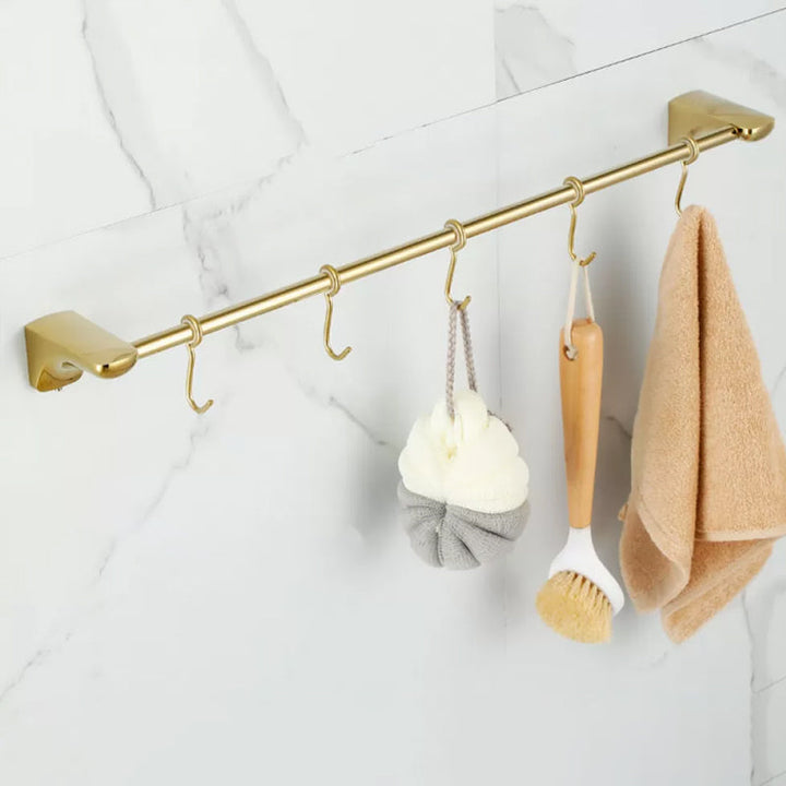 Lisslune | Traditional Bathroom Faucets Gold Bath Shelf Bathroom Accessory Set