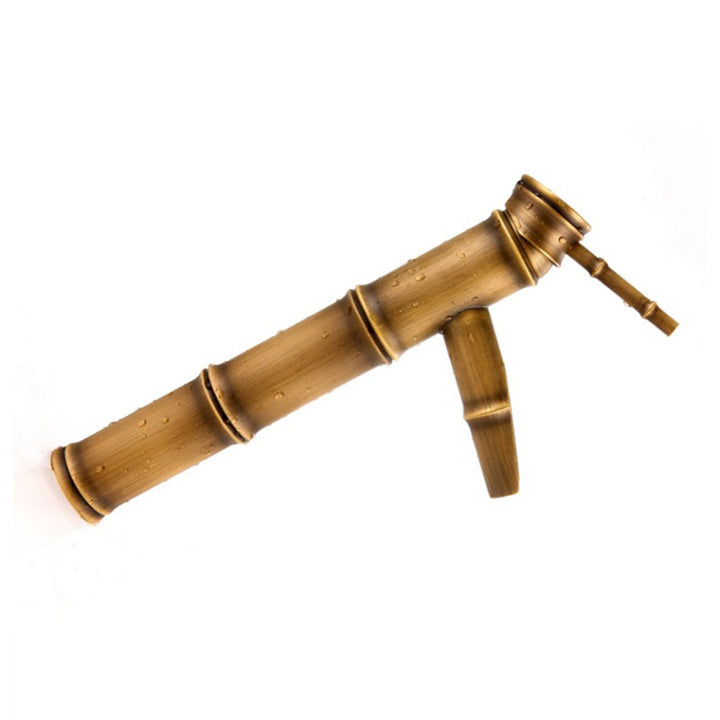 Lisslune | Country House Vessel Faucet Brass Lever Handles Waterfall Spout Basin Faucet
