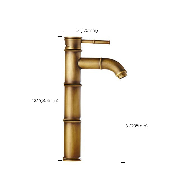 Lisslune | Country House Vessel Faucet Brass Lever Handles Waterfall Spout Basin Faucet