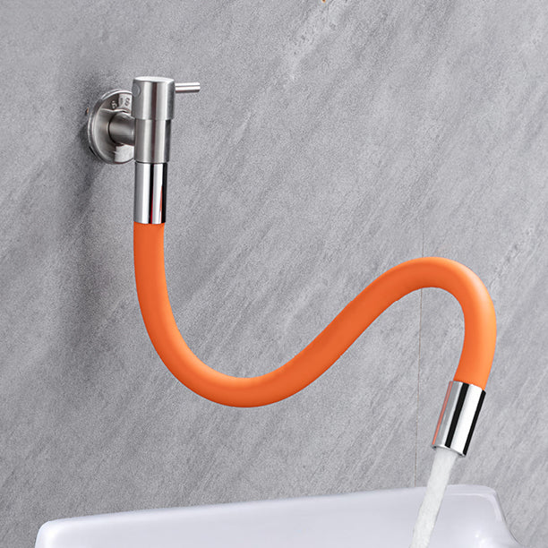 Lisslune | Contemporary wall-mounted bathroom faucet with lever handles made of stainless steel