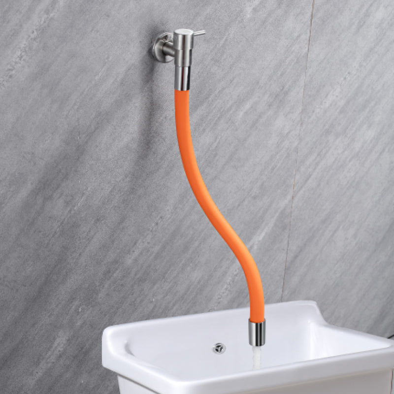 Lisslune | Contemporary wall-mounted bathroom faucet with lever handles made of stainless steel