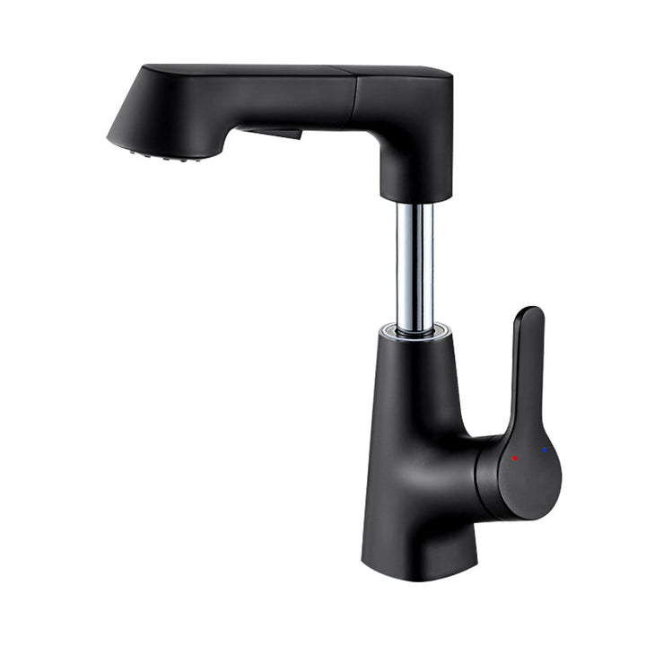 Lisslune | Contemporary Sink Faucet Plian Low Arc Brass Centerset Sink Faucet