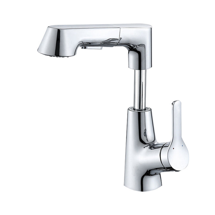 Lisslune | Contemporary Sink Faucet Plian Low Arc Brass Centerset Sink Faucet