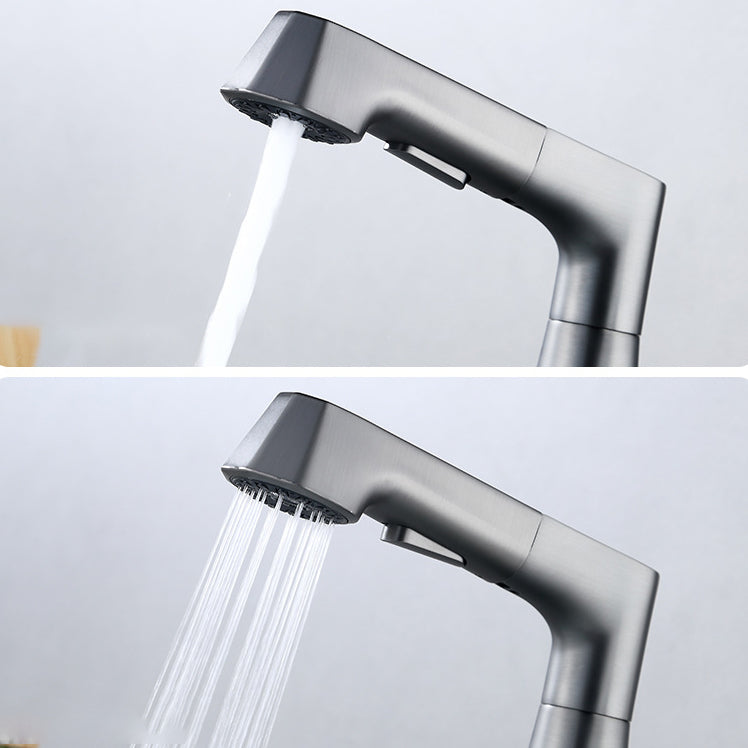 Lisslune | Contemporary Sink Faucet Plian Low Arc Brass Centerset Sink Faucet