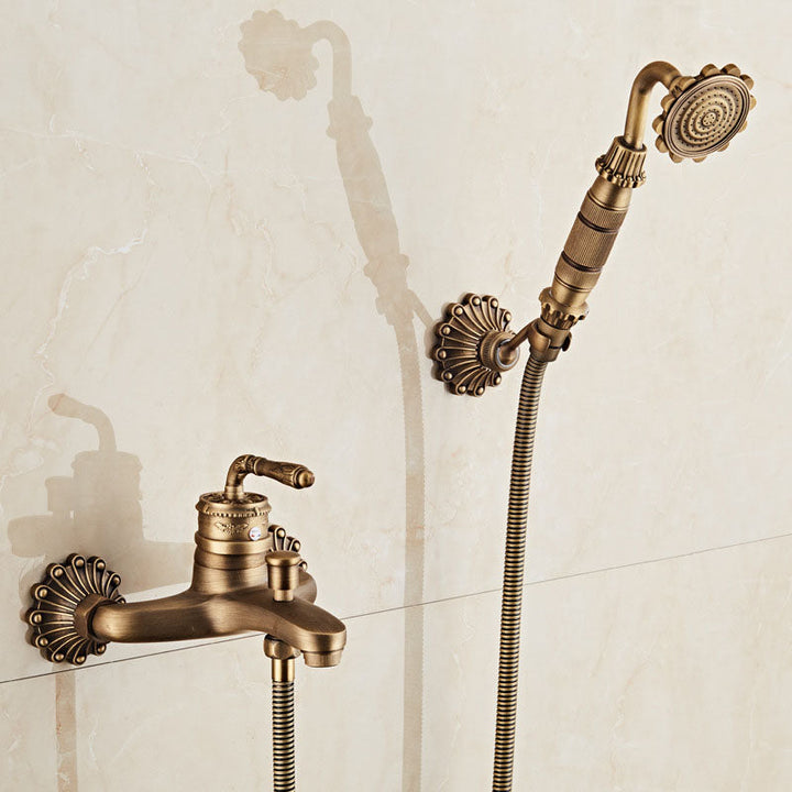 Lisslune | Wall Mounted Metal Freestanding Bathtub Filler Copper Freestanding Faucet