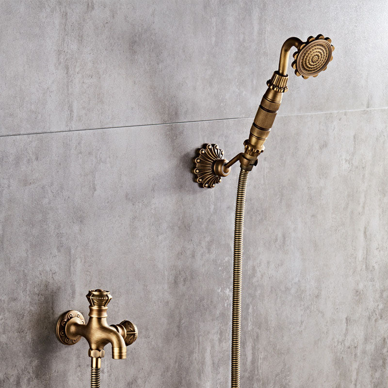 Lisslune | Wall Mounted Metal Freestanding Bathtub Filler Copper Freestanding Faucet