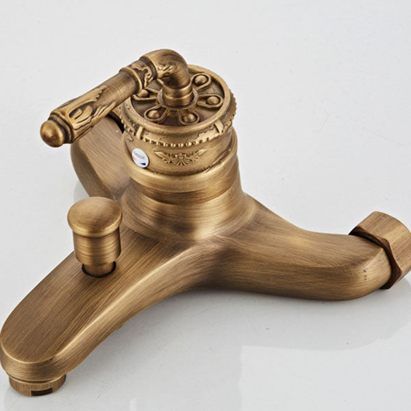 Lisslune | Wall Mounted Metal Freestanding Bathtub Filler Copper Freestanding Faucet