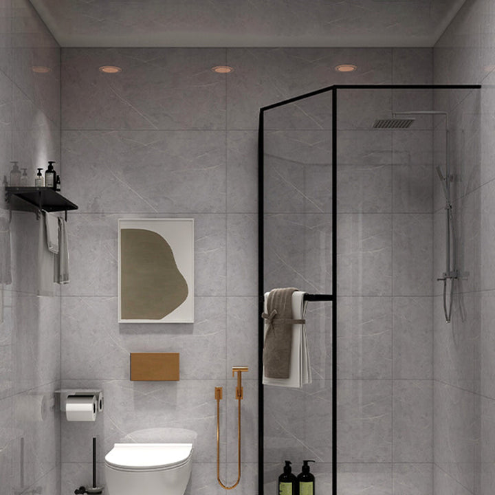Lisslune | Bathroom single tile marble pattern peel-and-stick tiles backing plate