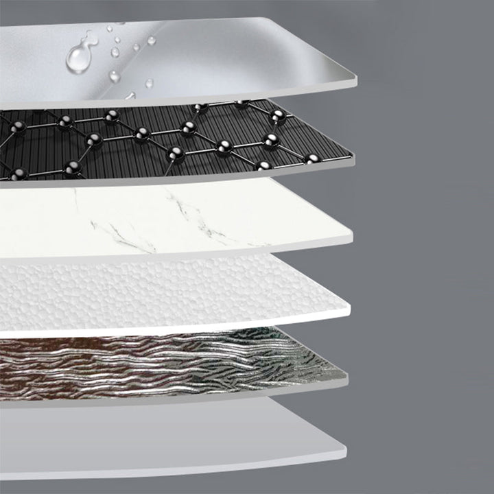Lisslune | Bathroom single tile marble pattern peel-and-stick tiles backing plate