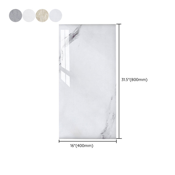 Lisslune | Bathroom single tile marble pattern peel-and-stick tiles backing plate