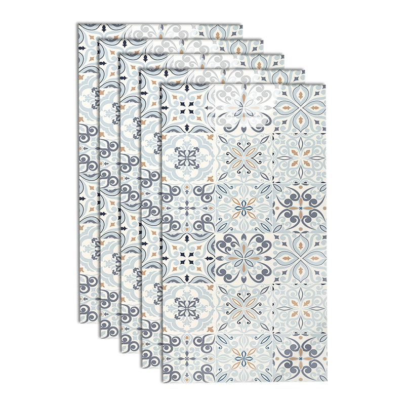 Lisslune | PVC Peel and Stick Tile 12" x 23" Rectangular Grid Waterproof Peel and Stick Tiles 10 Pack