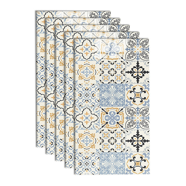 Lisslune | PVC Peel and Stick Tile 12" x 23" Rectangular Grid Waterproof Peel and Stick Tiles 10 Pack